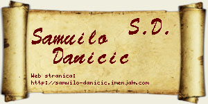 Samuilo Daničić vizit kartica